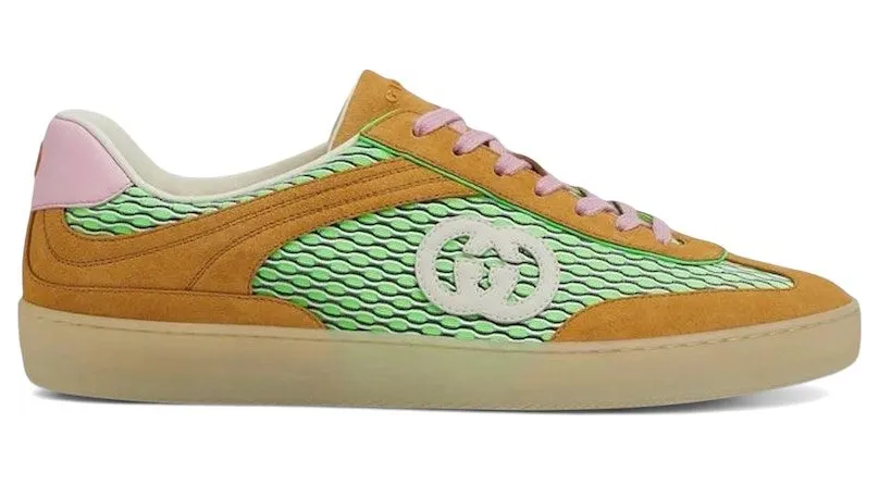 Gucci G75 Low Green Brown Pink (832463 AAEZA 2241)