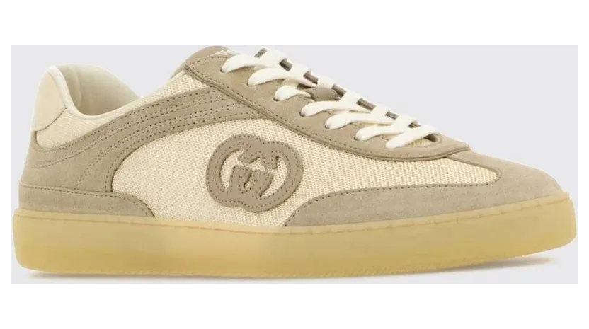 Gucci G75 Low-Top in GG Monogram Fabric and Suede White (791742AAECN9548)