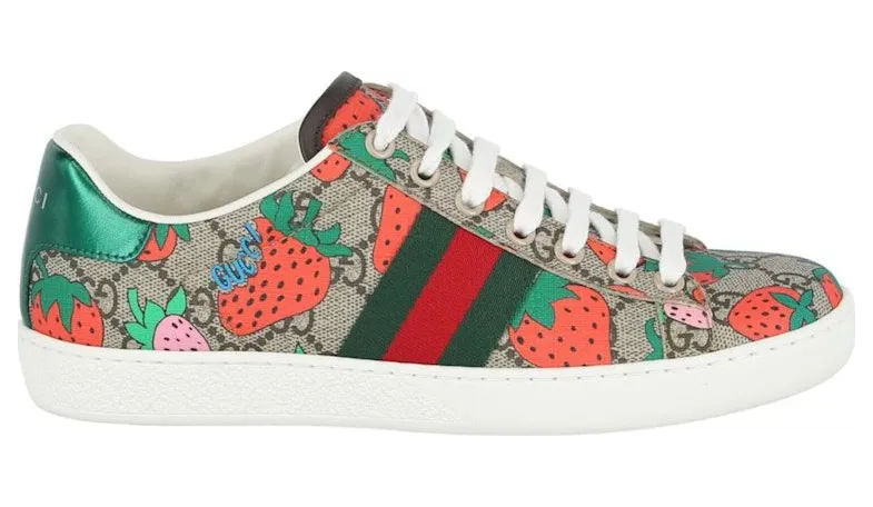 Gucci GG Supreme Ace Strawberry Beige Multi (433900 G2210 8960)