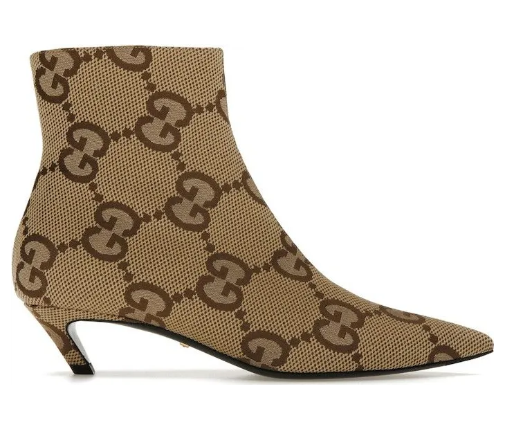 Gucci Low Heel Boots Beige (676555 UKO30 2582)