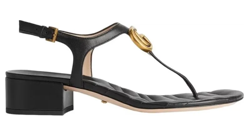 Gucci Marmont Double G Sandal Black (674840 BKO00 1000)