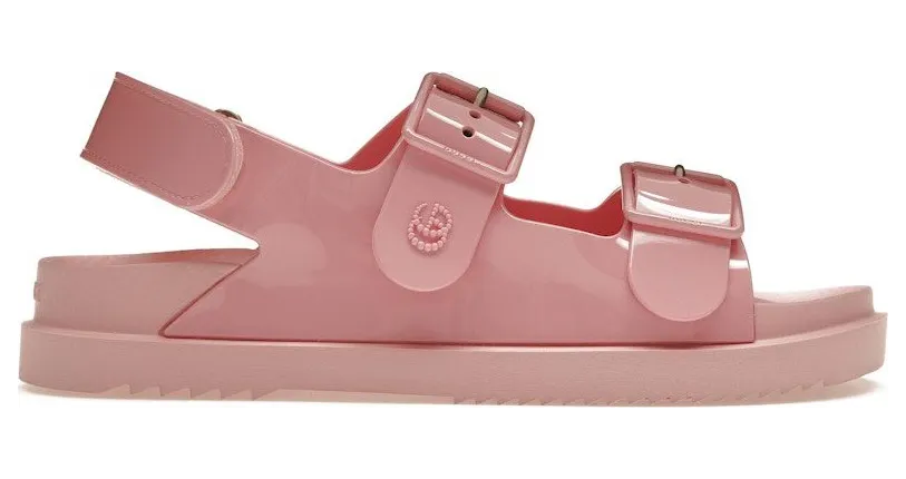 Gucci Mini Double G Sandal Pastel Pink Rubber (660243 J8700 5815)