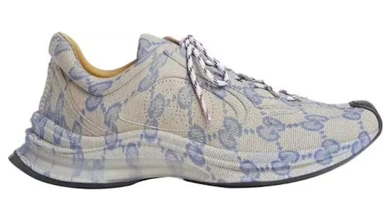 Gucci Monogram Run Sneaker Beige Blue (721116 AABEB 4060)
