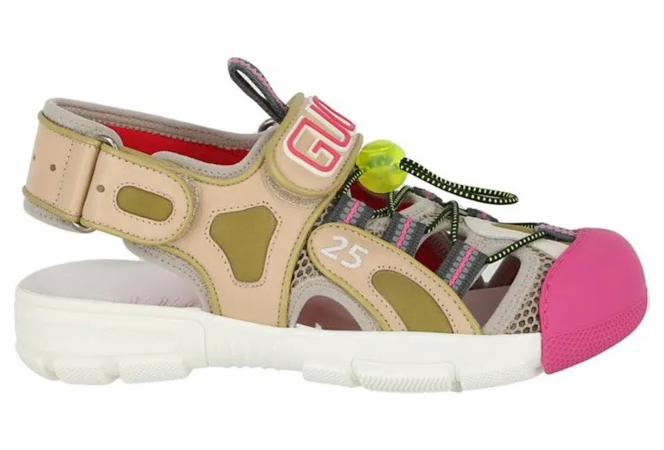 Gucci Tinsel Sport Sandals Crystal Beige (570440 98D30 8510)