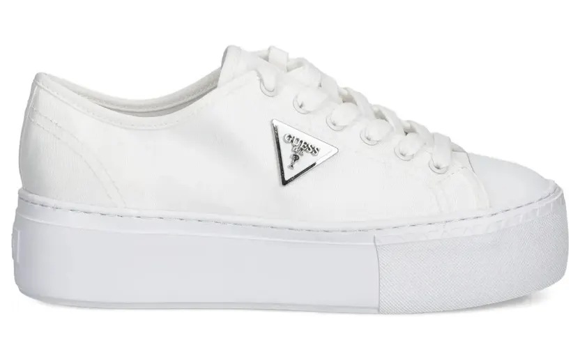 GUESS USA with plateauzool and logoplakkaat – White (FLTJO2FAB12)