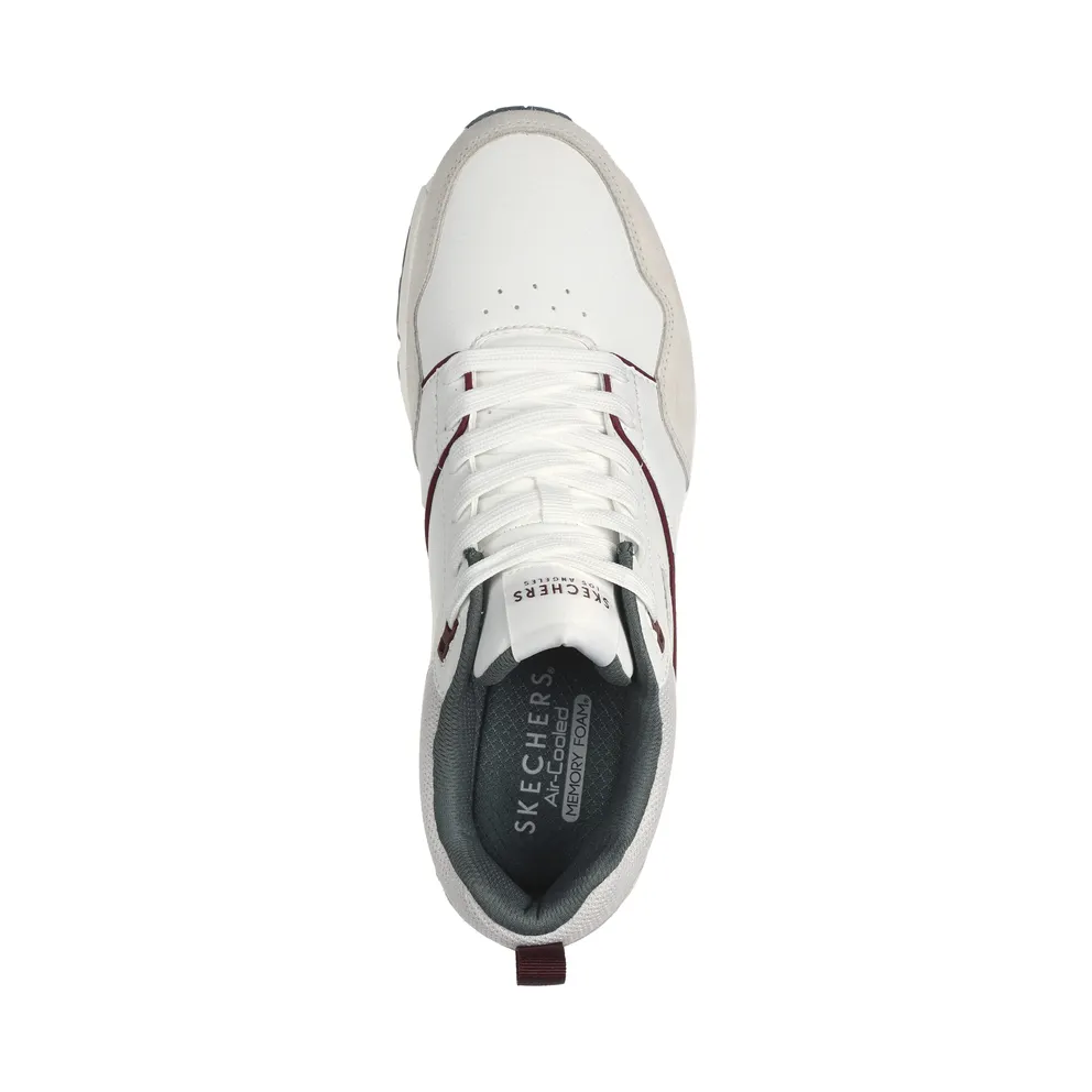 Skechers Uno – Retro One – White / Groente – “White” (183020 WGR)