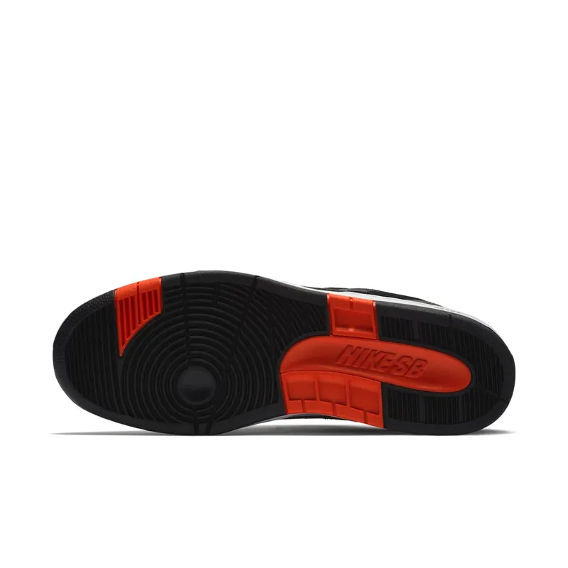 Nike SB Air Force 2 Low Black White Habanero Red Black/White-Habanero Red (AO0300-006)