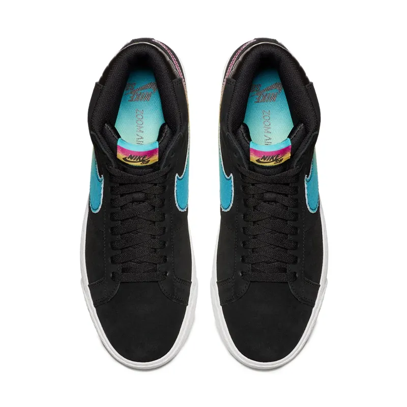 Nike SB Blazer Zoom Mid Lance Mountain 70s Black Black/Multi-Color-White (AH6158-090)