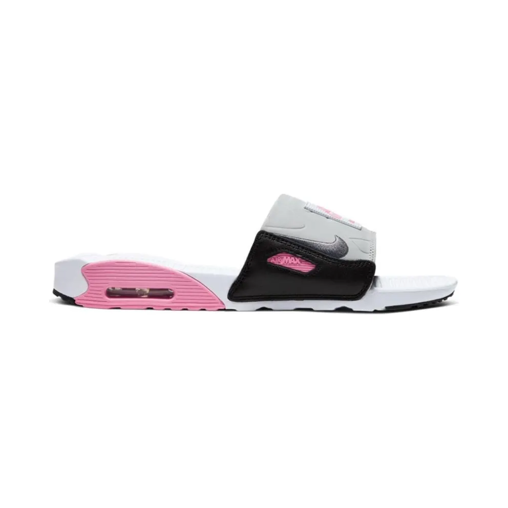 Nike Air Max 90 Slide White Rose Cool Grey White/Rose-Pure Platinum-Cool Grey (BQ4635-100)