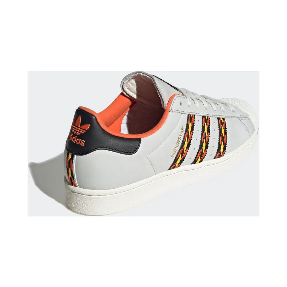 Adidas Superstar Crystal White / Semi Impact Orange / Cloud White (HR1433)