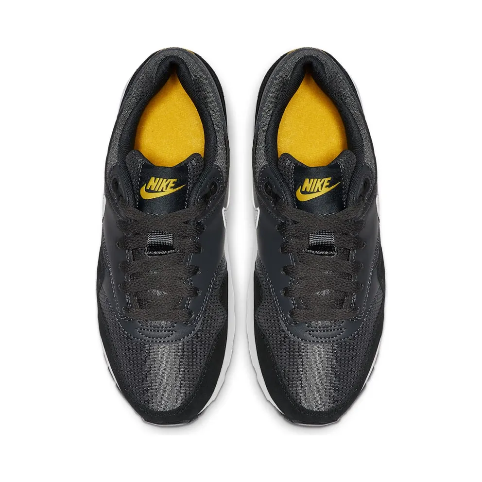 Nike Air Max 1 Anthracite White (GS) “Anthracite / Black / Amarillo / White” (807602-017)