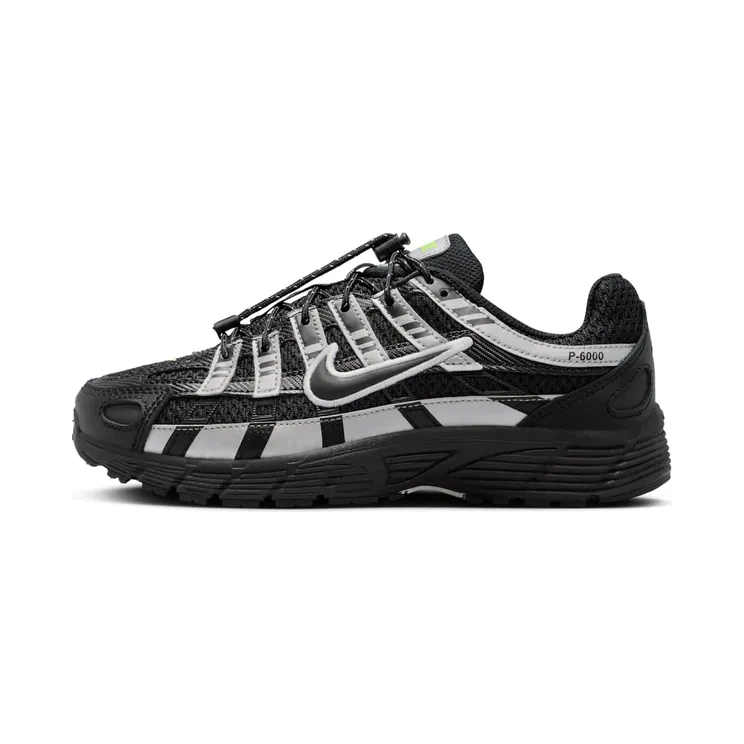 Nike P-6000 “Black / Metallic Silver / Volt Ice” (IQ0313-010)