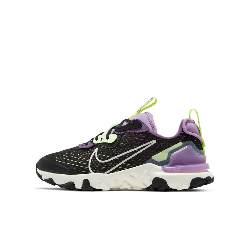 Nike React Vision Black Gravity Purple (GS) Black/Dark Smoke Grey/Gravity Purple (CD6888-002)