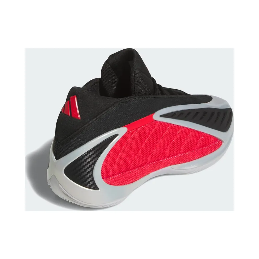 Adidas Anthony Edwards 2 Silver Metallic / Pure Ruby / Core Black (JQ9497)