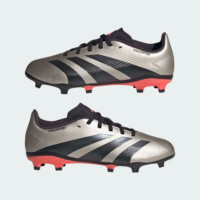 adidas Predator League FG Platinum Metallic Aurora Black Turbo (IF6354)