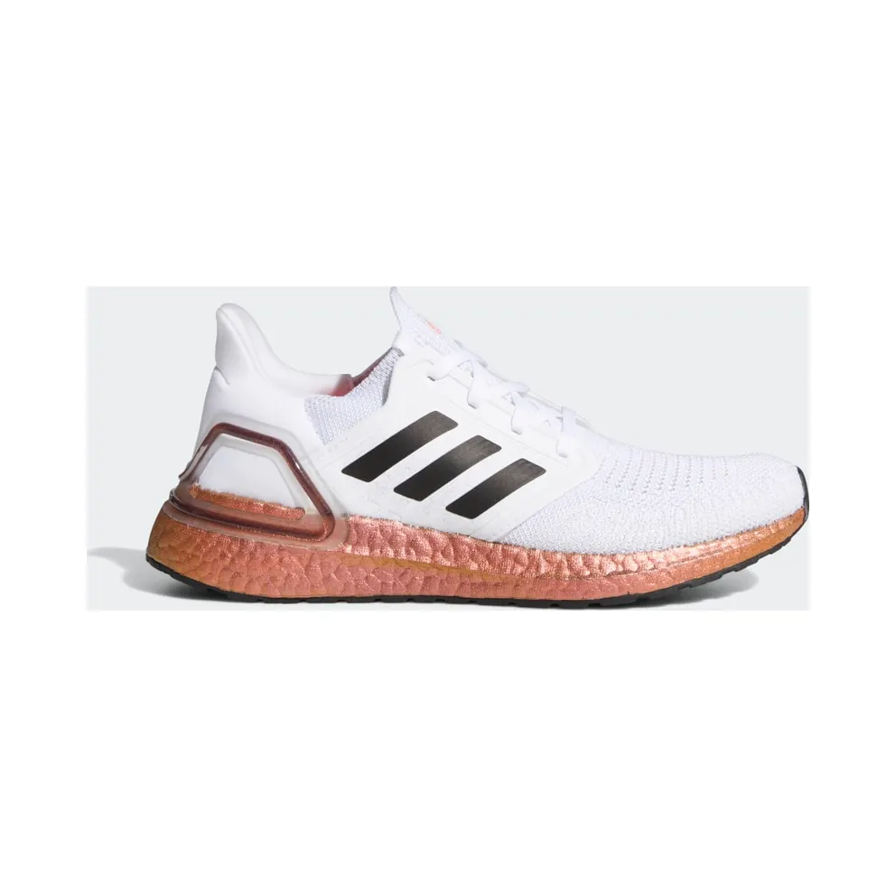 adidas Ultraboost 20 Schuh Cloud White / Core Black / Signal Pink / Coral (EG9780)