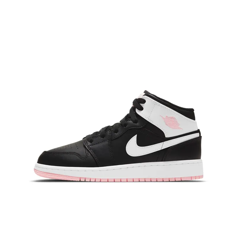 Jordan 1 Mid Arctic Pink Black (GS) Arctic Pink/Black-White (555112-061)