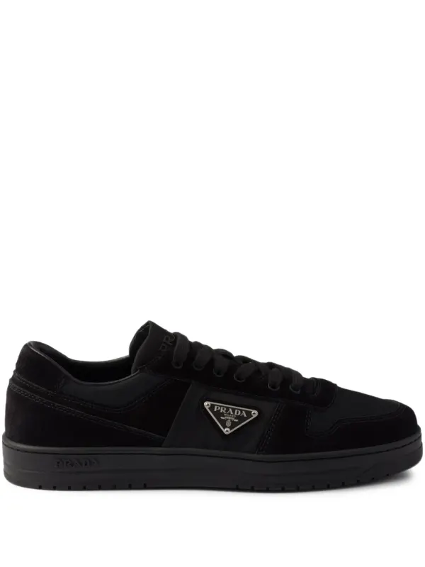 Prada Downtown Sneakers aus Wildleder – Schwarz (2EE364FD002LOW)
