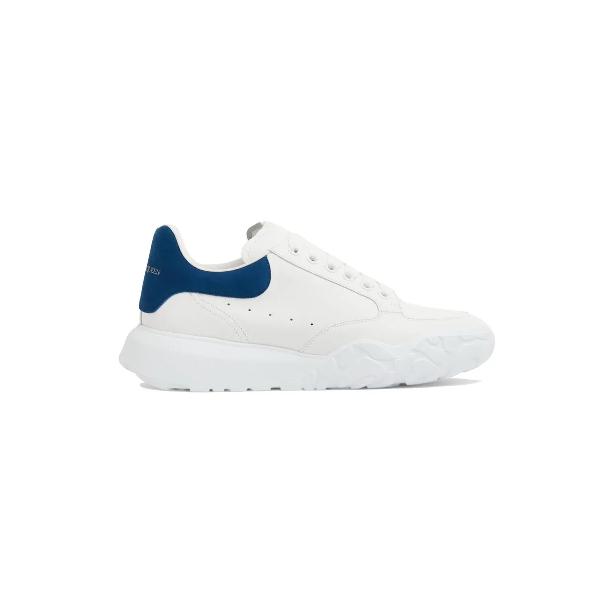 Alexander McQueen Oversized Court White Blue (634619WIA9A9086)