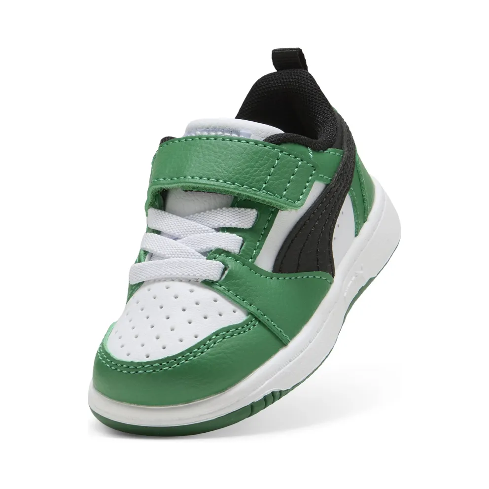 Puma Rebound v6 Lo “Puma White / Puma Black / Archive Green” (397420_05)