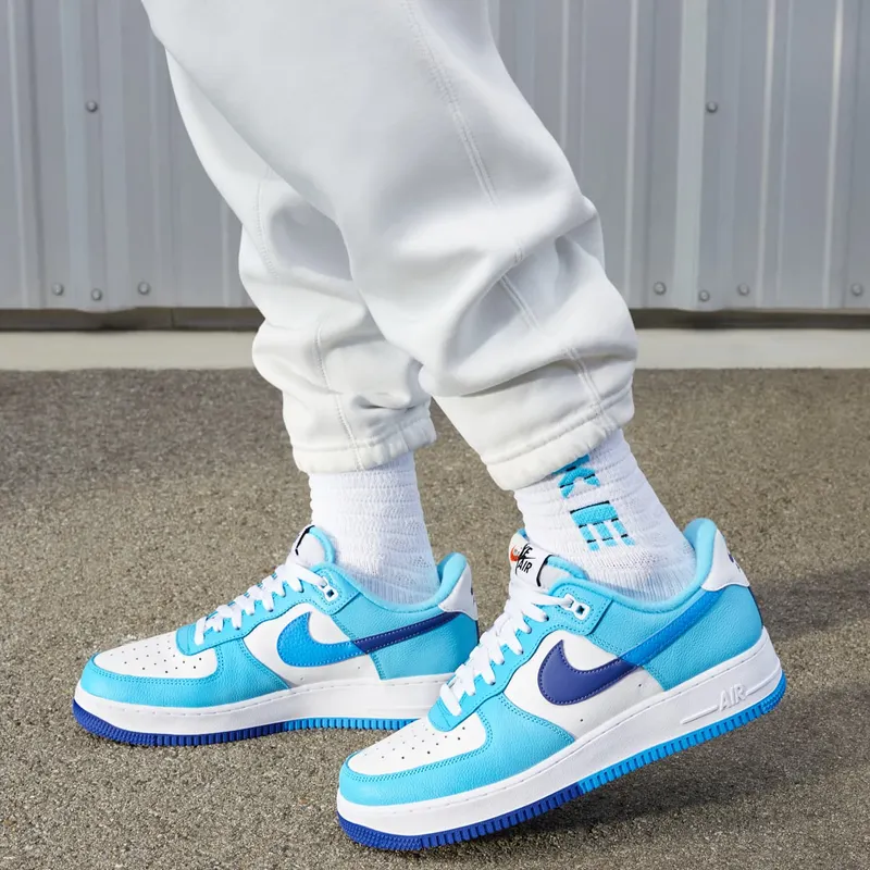 Nike Air Force 1 Low ’07 LV8 Split Light Photo Blue Deep Royal (DZ2522-100)