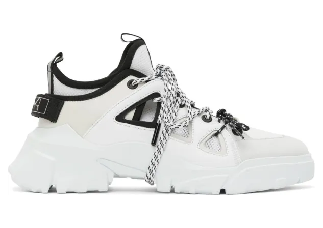 McQ Alexander McQueen White Orbyt Mid Low Top Sneakers (599097R2678)
