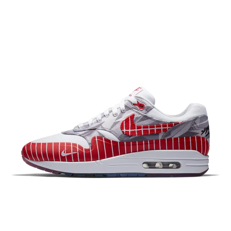 Nike Air Max 1 x Wasafu Los Primeros White/University Red-Neutral Grey (AH7740-100)