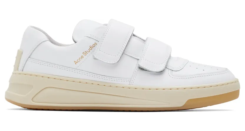 Acne Studios White Velcro Perey Sneakers (BD0111-)