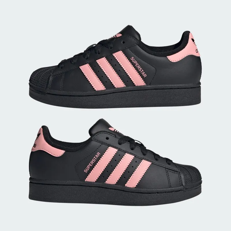 Adidas Superstar II Core Black / Glow Pink / Core Black (JR9862)