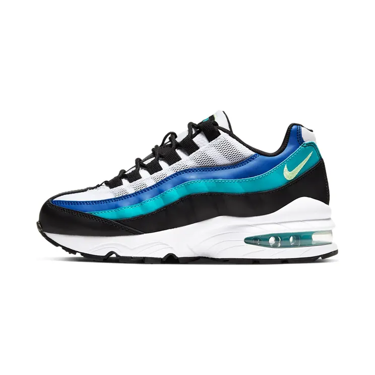 Air Max 95 Black Oracle Aqua (GS) “Black / White / Oracle Aqua / Ghost Green” (905348-040)