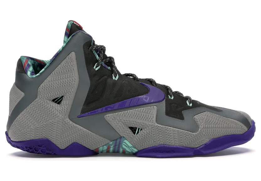Nike LeBron 11 ‘Terracotta Warrior’ Mine Grey/Electro Purple-Mercury Grey-Newsprint (616175-005)