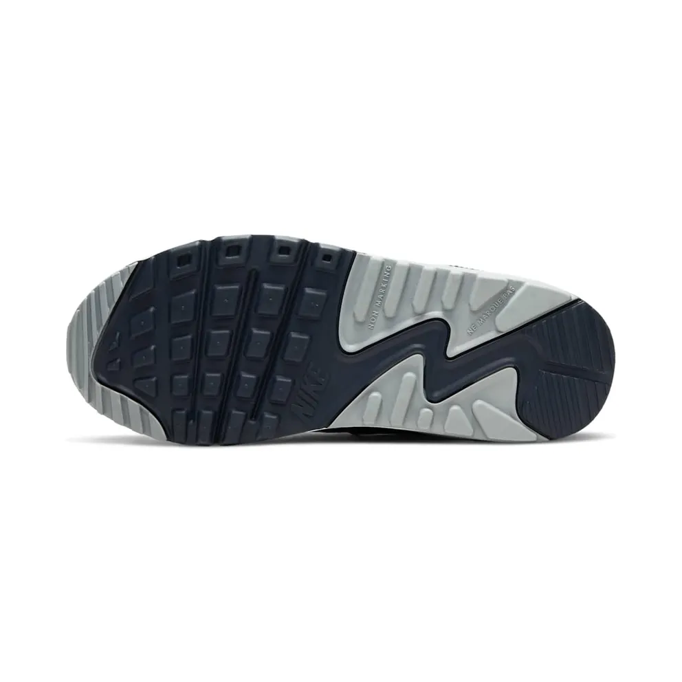 Nike Air Max 90 White Grey Obsidan (GS) White/Light Smoke Grey-Particle Grey-Obsidian (CD6864-105)