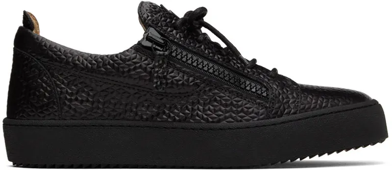 Giuseppe Zanotti Black Leather Sneakers (RU20011-92942)