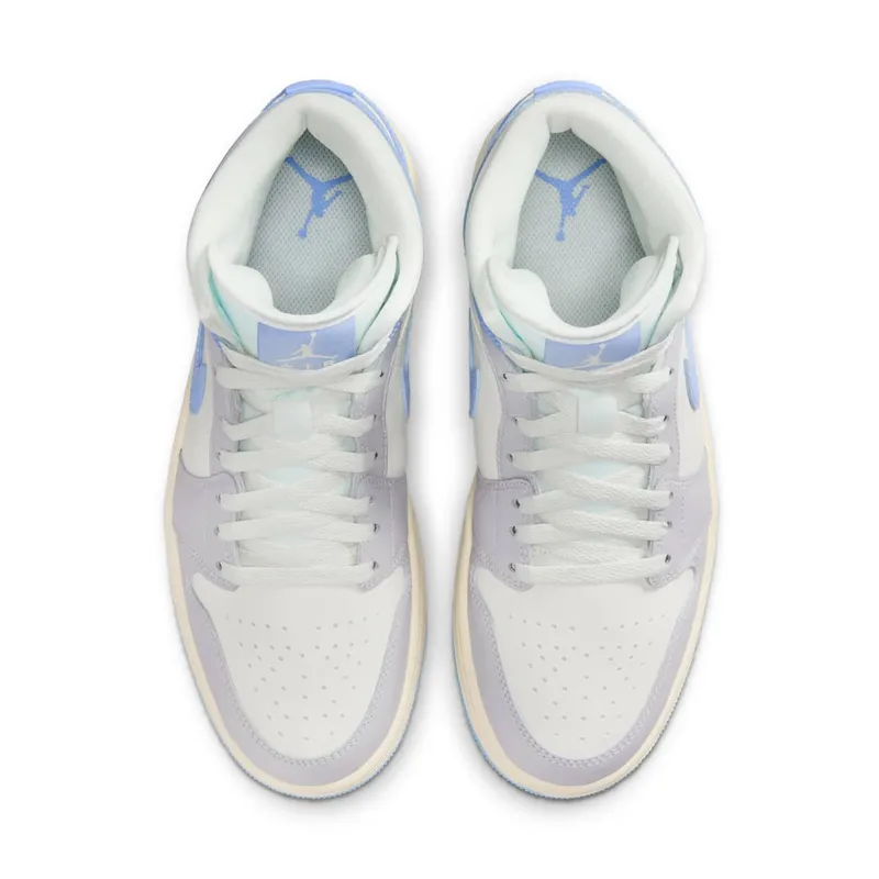 Air Jordan 1 Mid “Psychic Blue Sail Coconut Milk” (BQ6472-402)