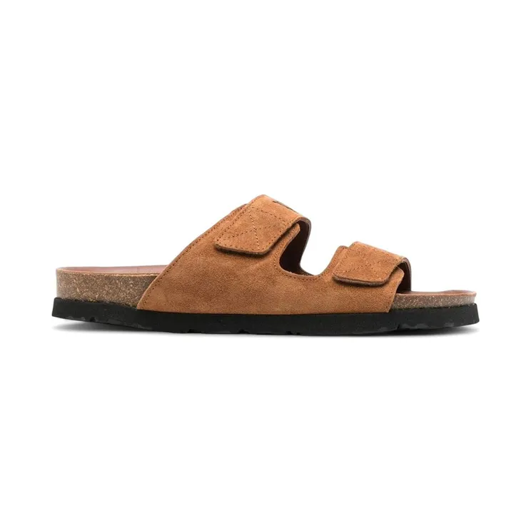 Palm Angels Logo Print Slide Sandals Sand (PMIH004F22LEA0011700)