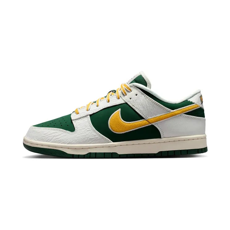 Nike Dunk Low Retro Varsity Jacket “Sail / Fir / University Red / University Gold” (IM4413-100)