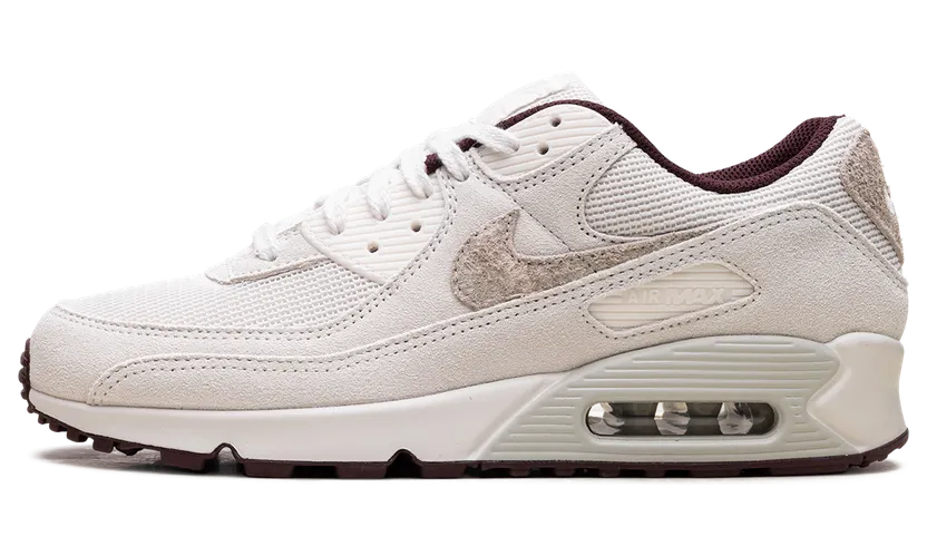 Nike Air Max 90 PRM “Burgundy Crush” (phantom / phantom / light bone) – HQ1712-001