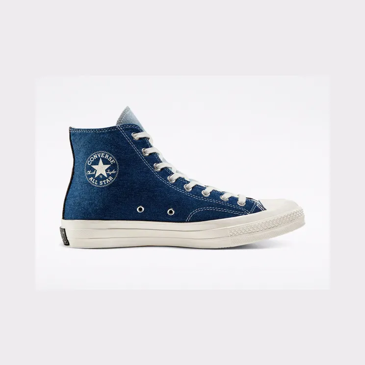 Converse Chuck 70 Hi ‘Tri-Panel Denim’ Dark Denim/Light Denim/Egret (166286C)