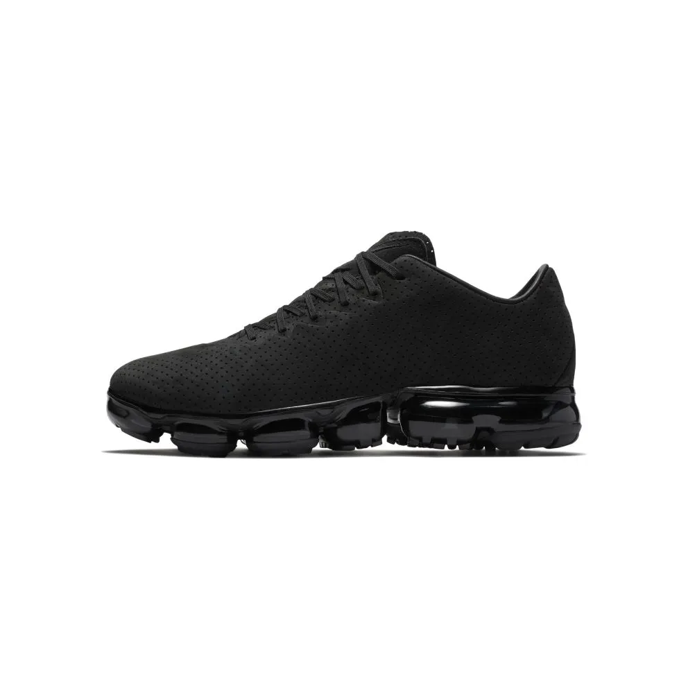 Nike Air VaporMax Leather Triple Black Black/Metallic Silver-Black (AJ8287-001)
