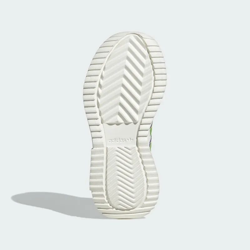 Adidas RETROPY F2 CF EL C Core White / Semi Solar Green / Active Purple (JR7997)