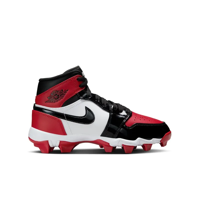 Jordan 1 Mid Cleat Patent Bred Toe (HF6883-601)