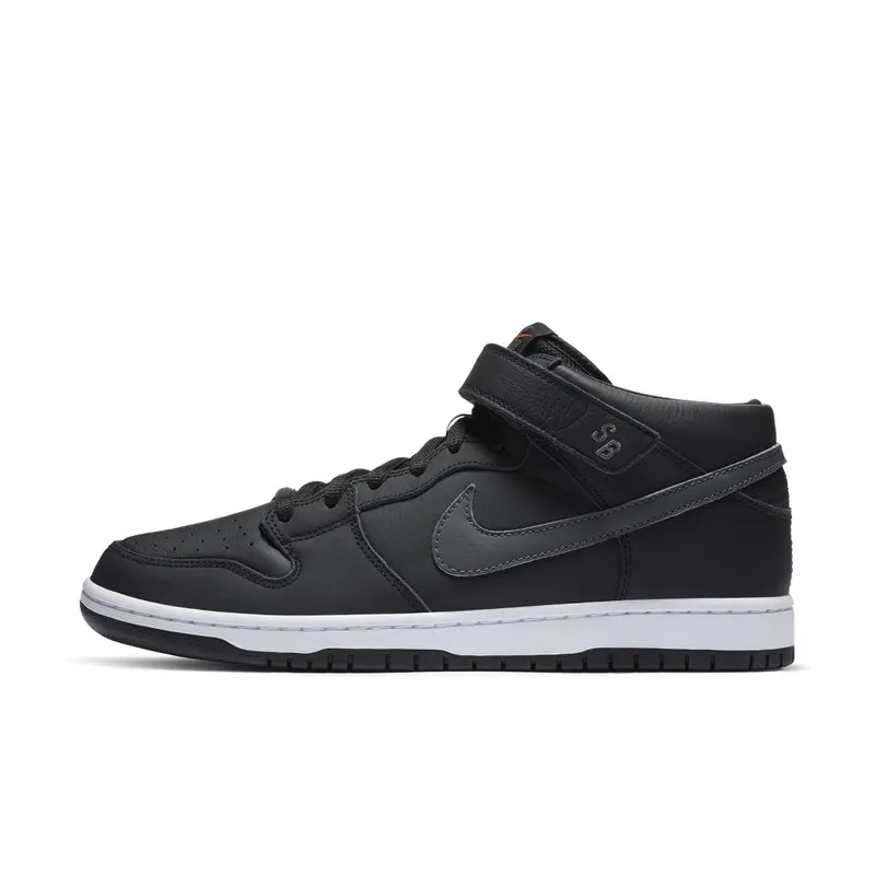 Nike SB Dunk Mid ISO Orange Label Black Dark Grey (2020) (CV4283-001)