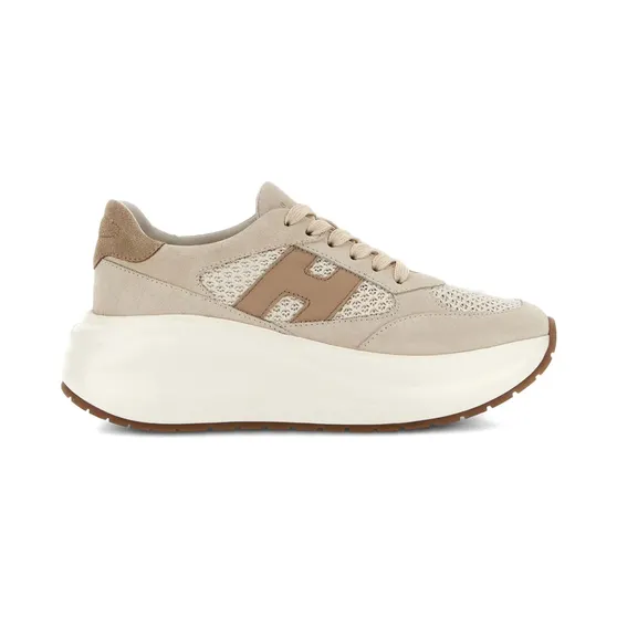 Hogan H696 leren chunky Runner sneakers – Beige (HXW6960GA60UZV)
