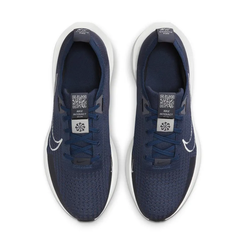 Nike Interact Run College Navy Gridiron White Platinum Tint (FD2291-402)