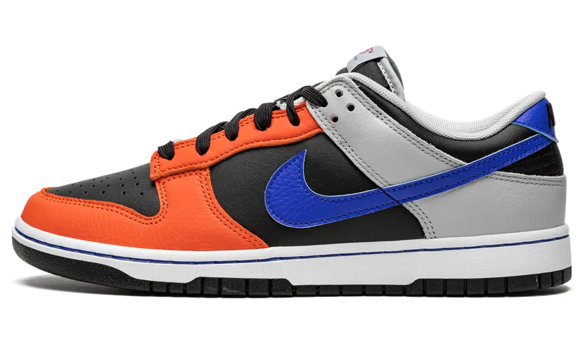 Nike x NBA Dunk Low EMB Knicks – “Black / Racer Blue / Grey Fog / Orange” (DD3363-002)