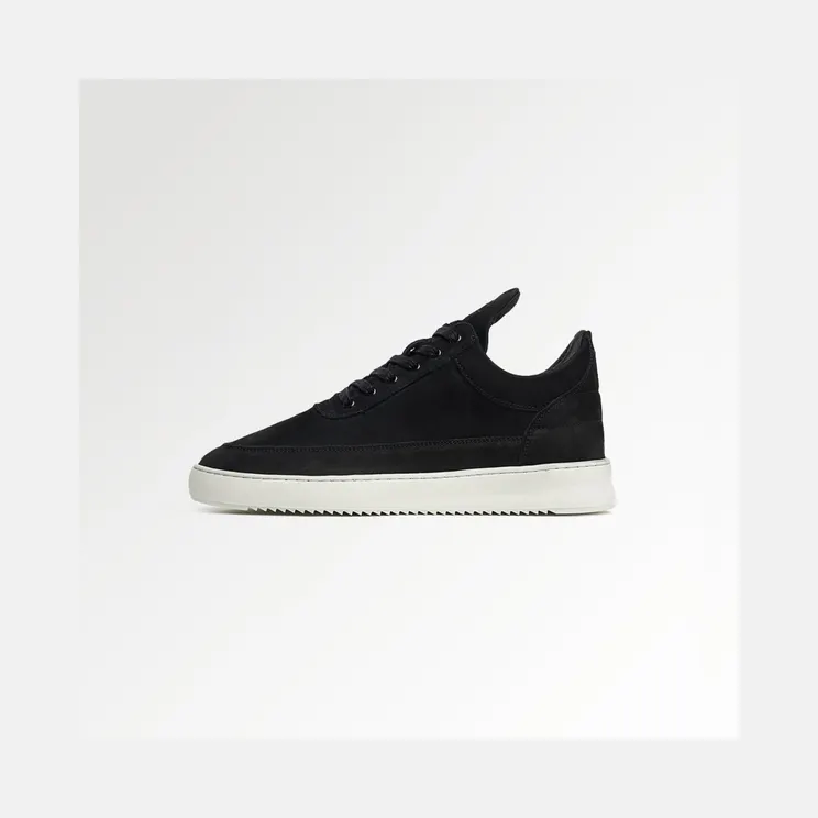 Filling Pieces Low Top Ripple Nubuck Black