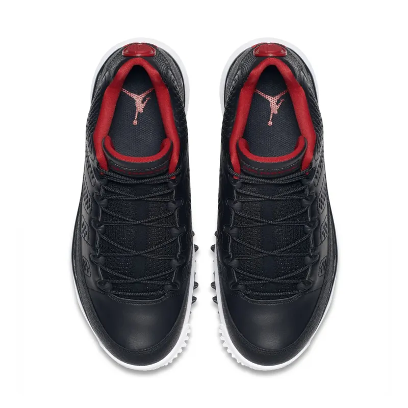 Jordan 9 Retro Golf Cleat Bred Black/Gym Red-White (833798-002)
