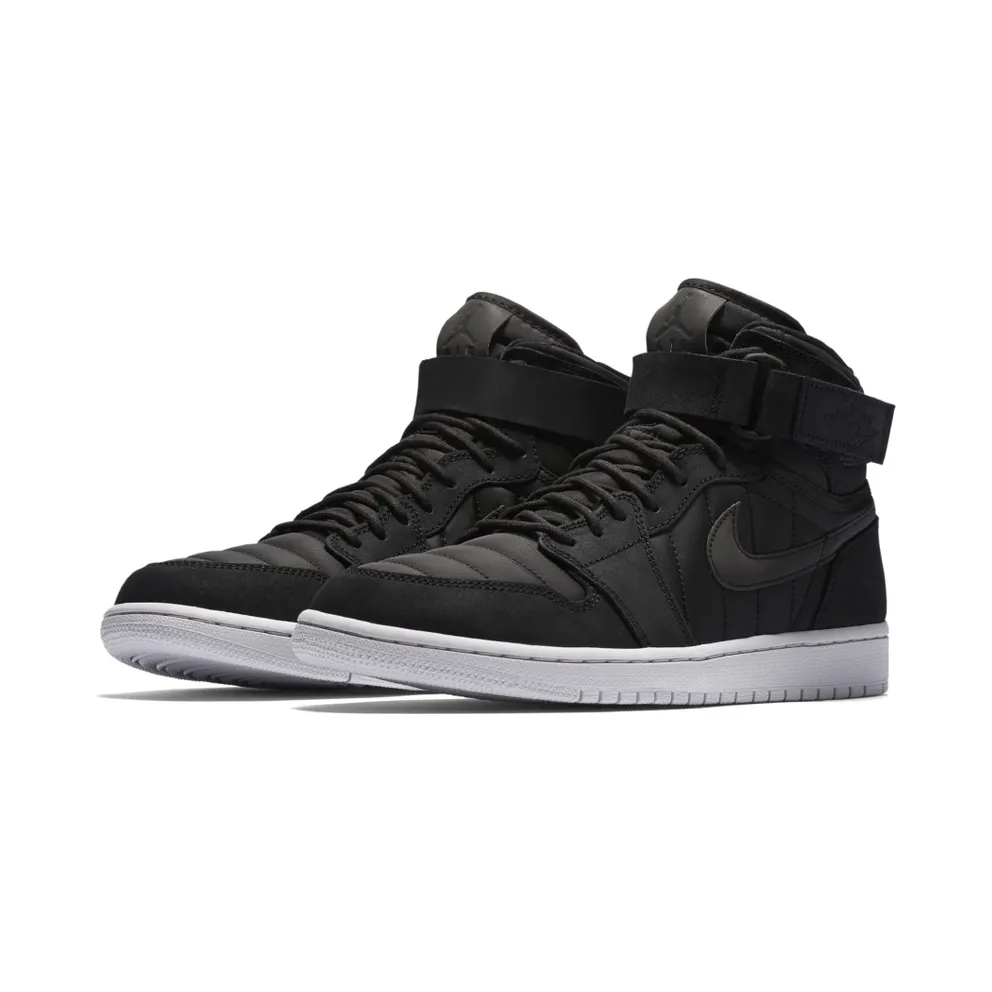 Jordan 1 Retro High Strap Black Anthracite Black/Pure Platinum-Anthracite (342132-004)