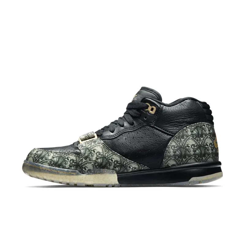 Nike Air Trainer 1 Paid In Full Black/Black-Metallic Gold-Vpr Grn (607081-002)
