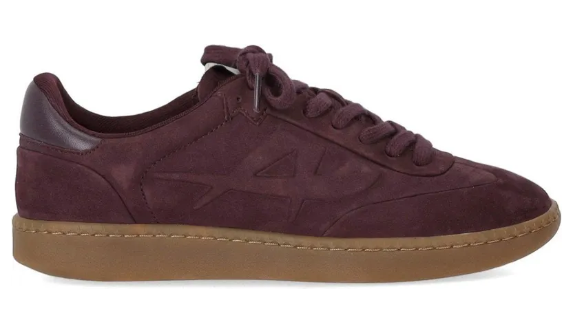 ASH – Burgundy Nabuck Sneaker – Dames – Schoenen – Rood (F25-SIENA03)